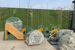 坦桑尼亞石膏粉生產線制作完畢，準備發貨。